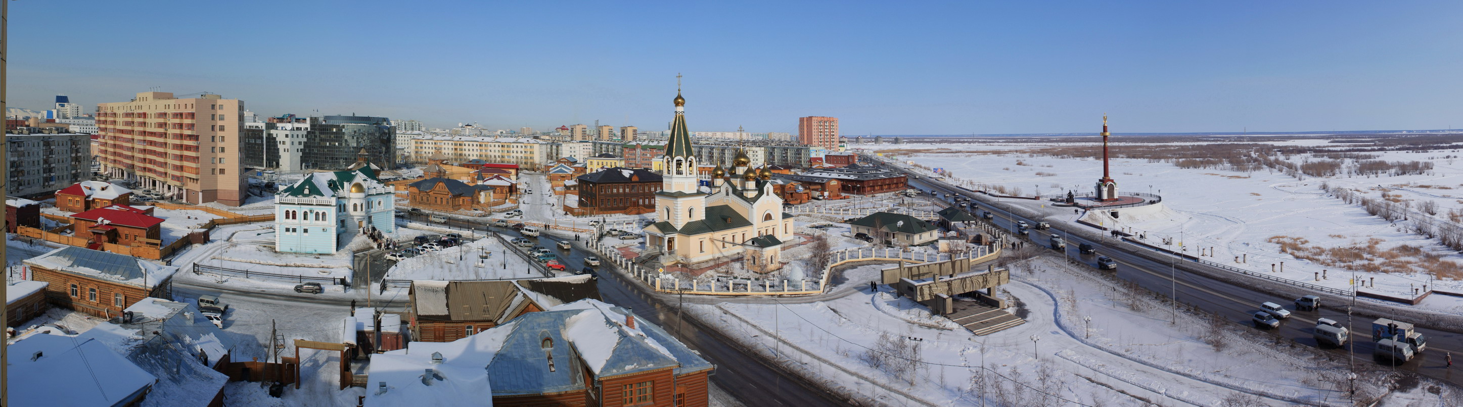 Якутск панорама города